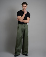 Pantalone Doppia Pince in cotone