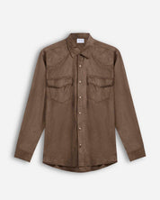 Camicia suede moro