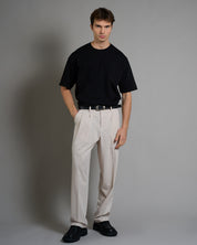 T-Shirt Msm Studio con ricamo in tinta
