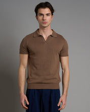 Polo senza bottoni mezza manica