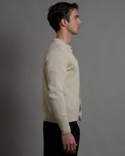 Cardigan girocollo in filo