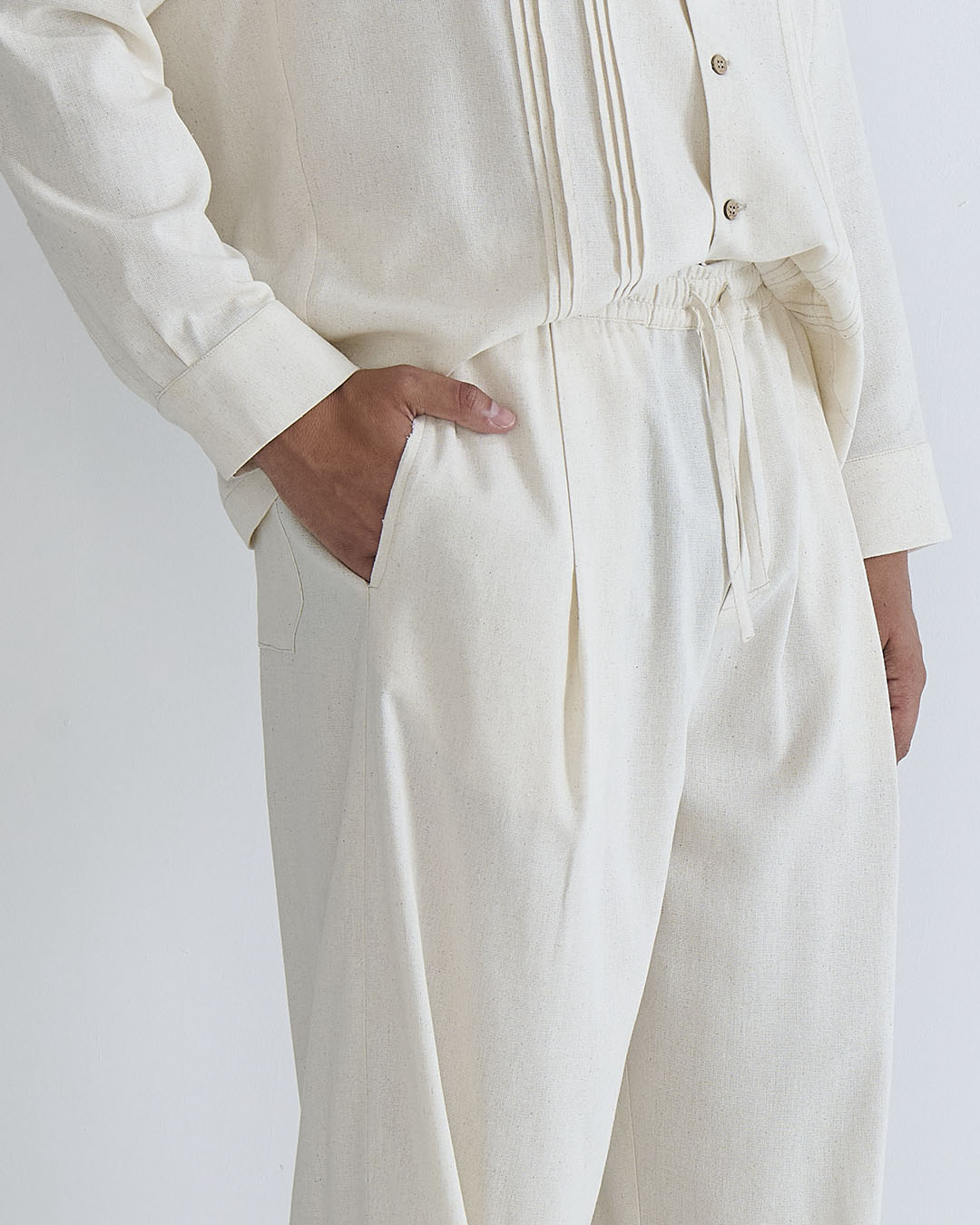 Pantalaccio Strutturato in lino
