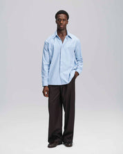 Camicia over a riga larga