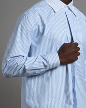 Camicia Con Colletto Bianco