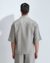 Camicia Polo misto lino