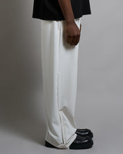 Pantalone Wide Leg con zip e bottone al fondo