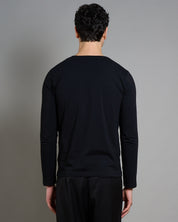 T-Shirt Slim fit basic manica lunga