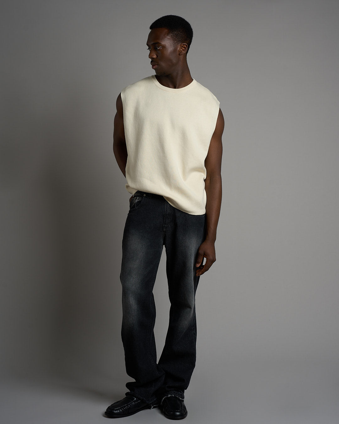 Gilet Relax Fit in cotone
