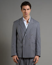 Giacca Relax Fit Gessato