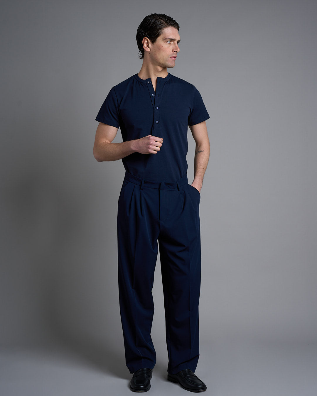T-shirt Serafino Slim Fit