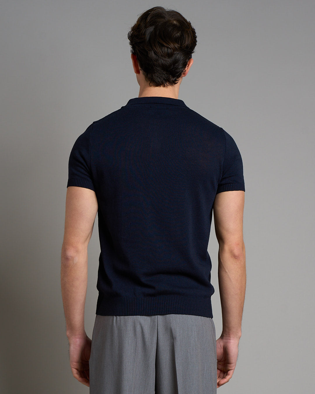 Polo senza bottoni mezza manica