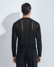Maglia in cotone in filo fluttuante