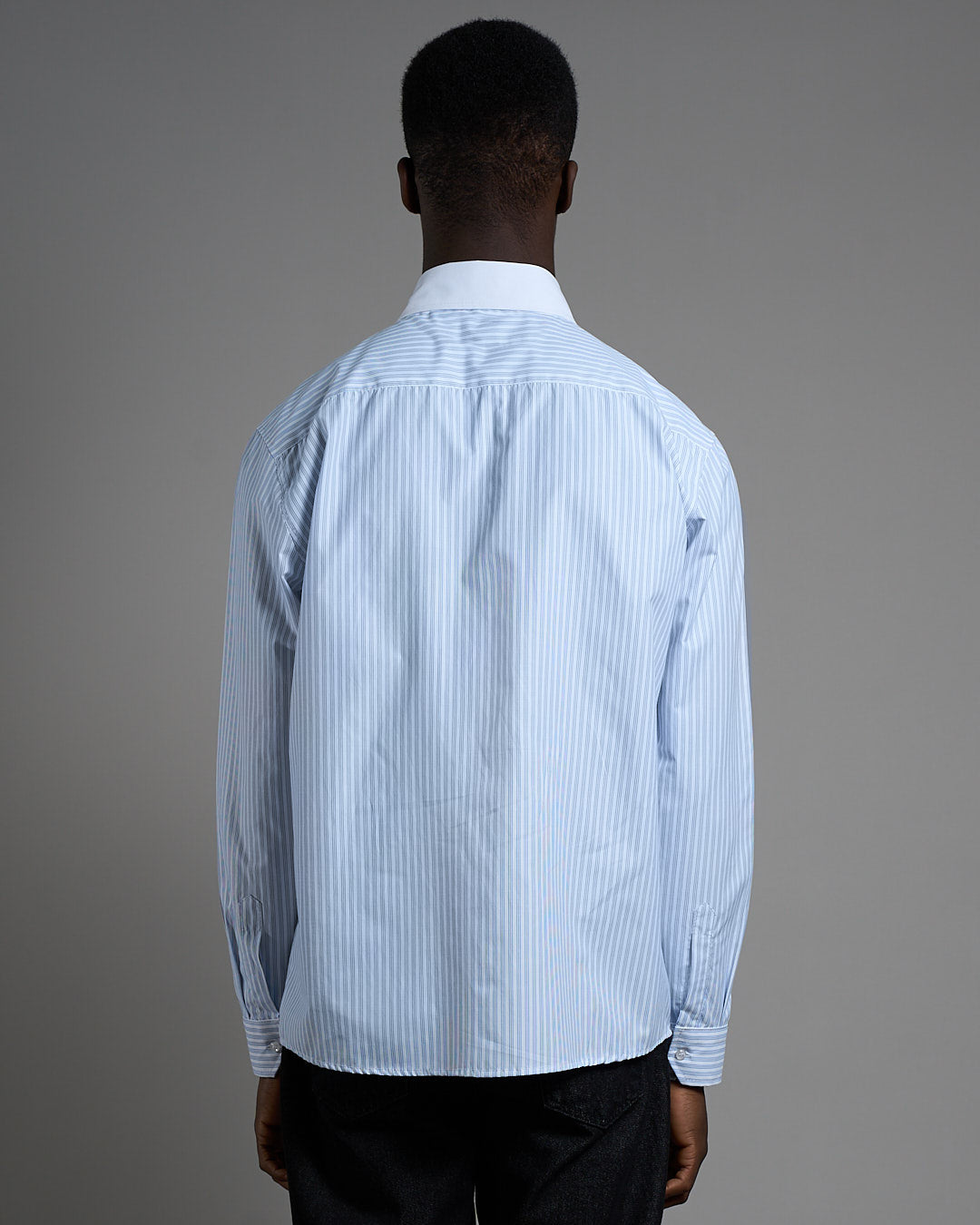 Camicia Con Colletto Bianco