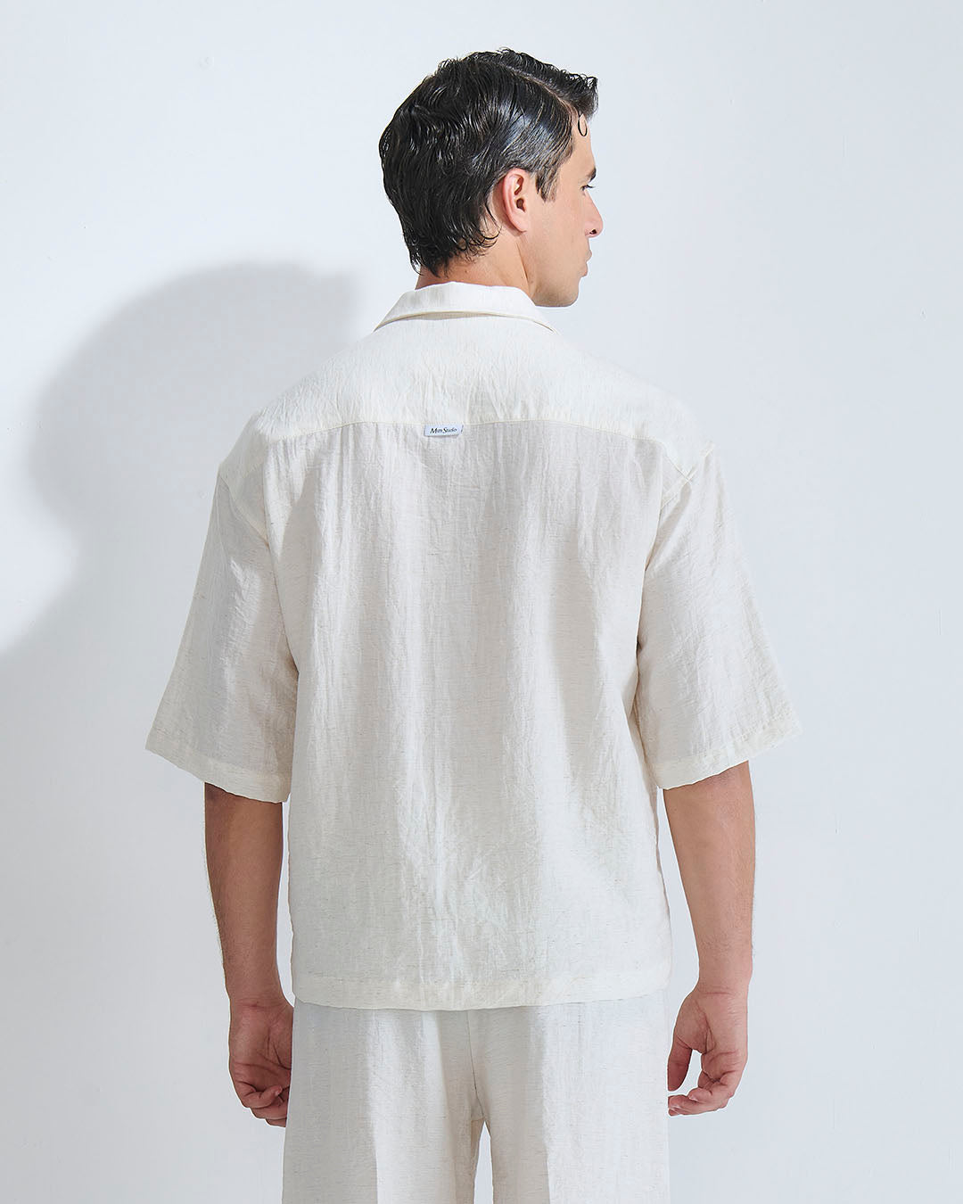 Camicia Polo misto lino