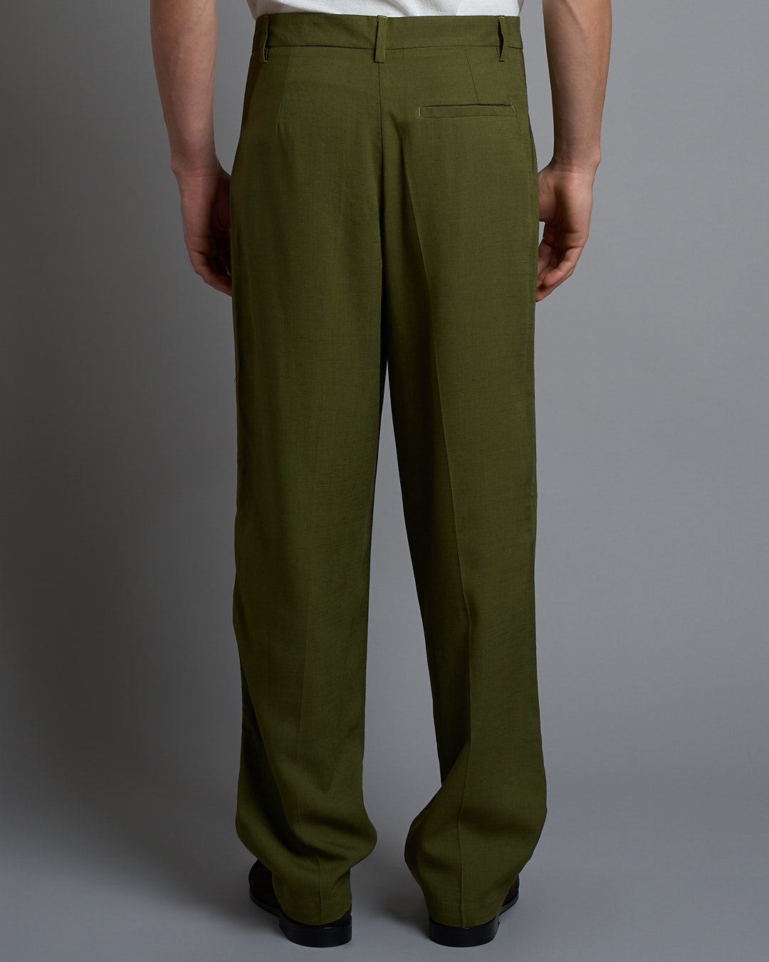 Pantalone wide fit in lino