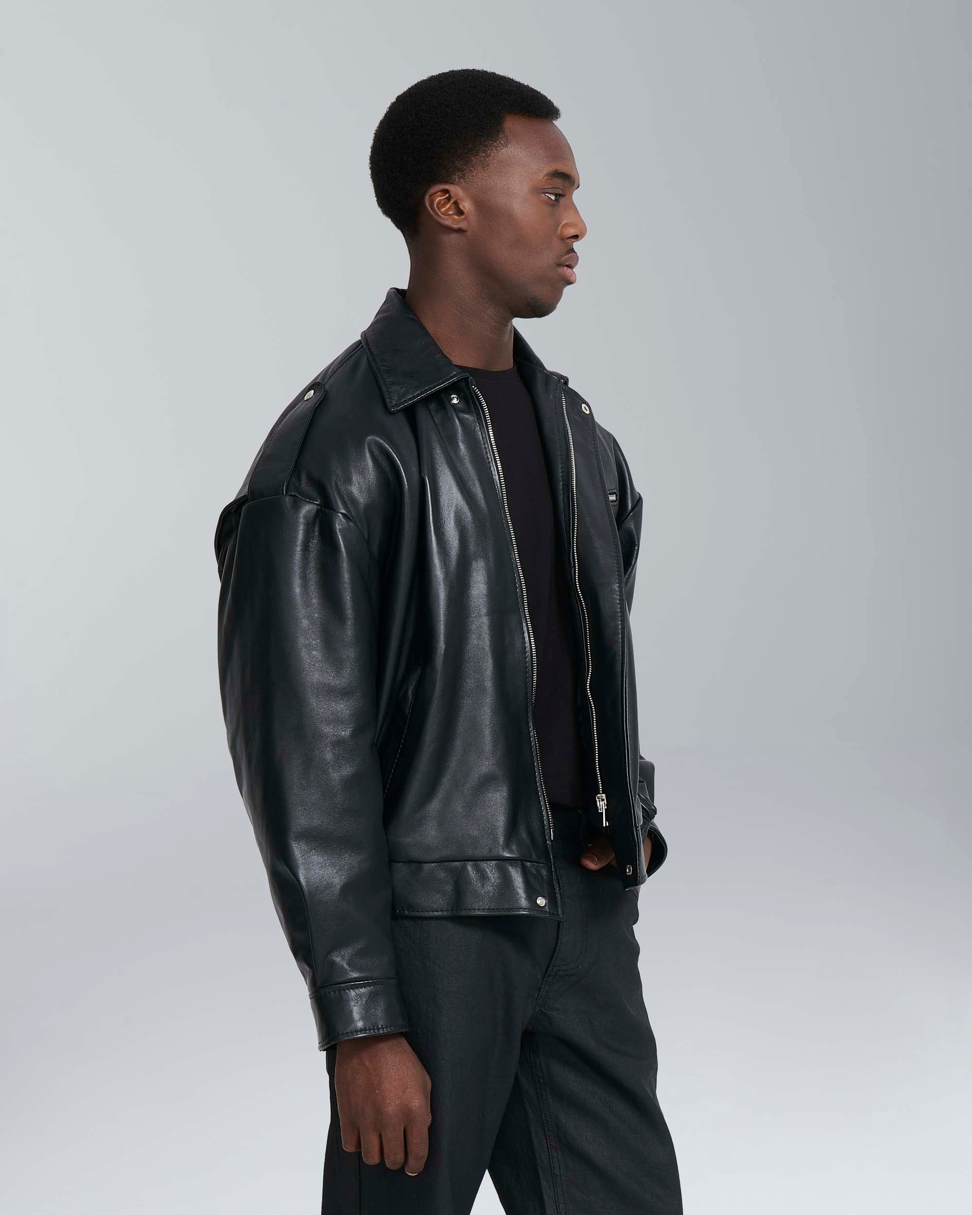 Bomber in pelle