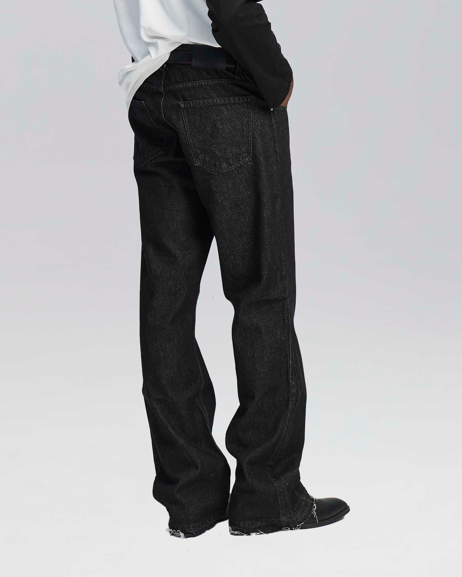 Denim flare fit lavaggio zero