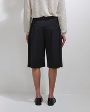Bermuda con pieghe wide fit
