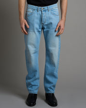 Jeans straight fit chiaro