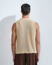 Canotta in maglia in cotone