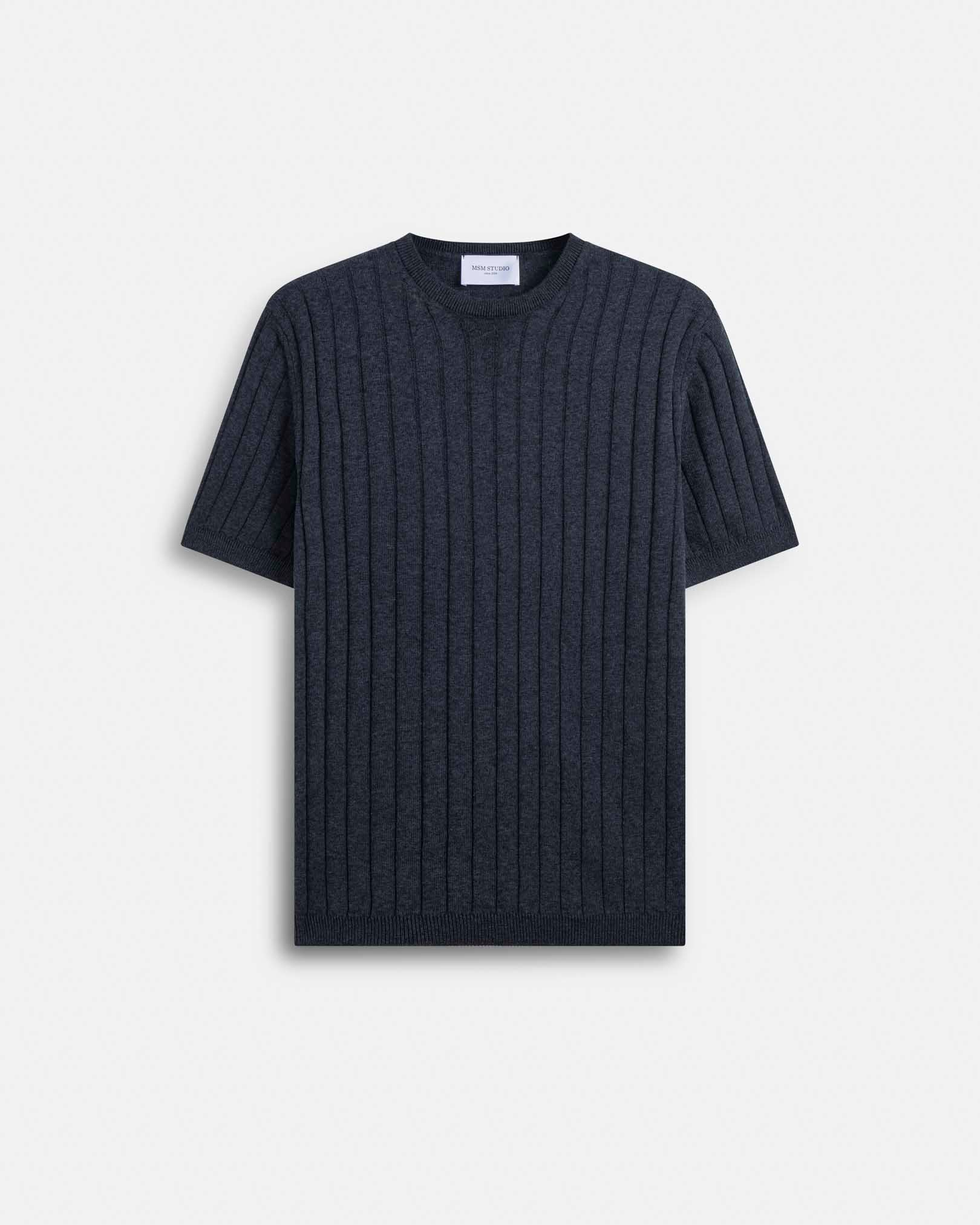 T-Shirt in maglia a coste