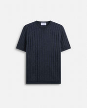 T-Shirt in maglia a coste
