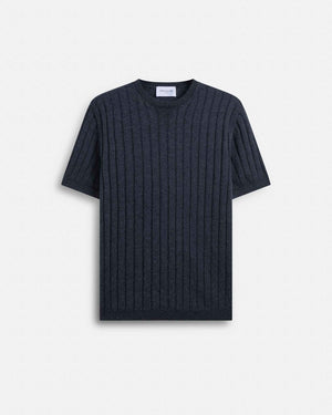 T-Shirt in maglia a coste