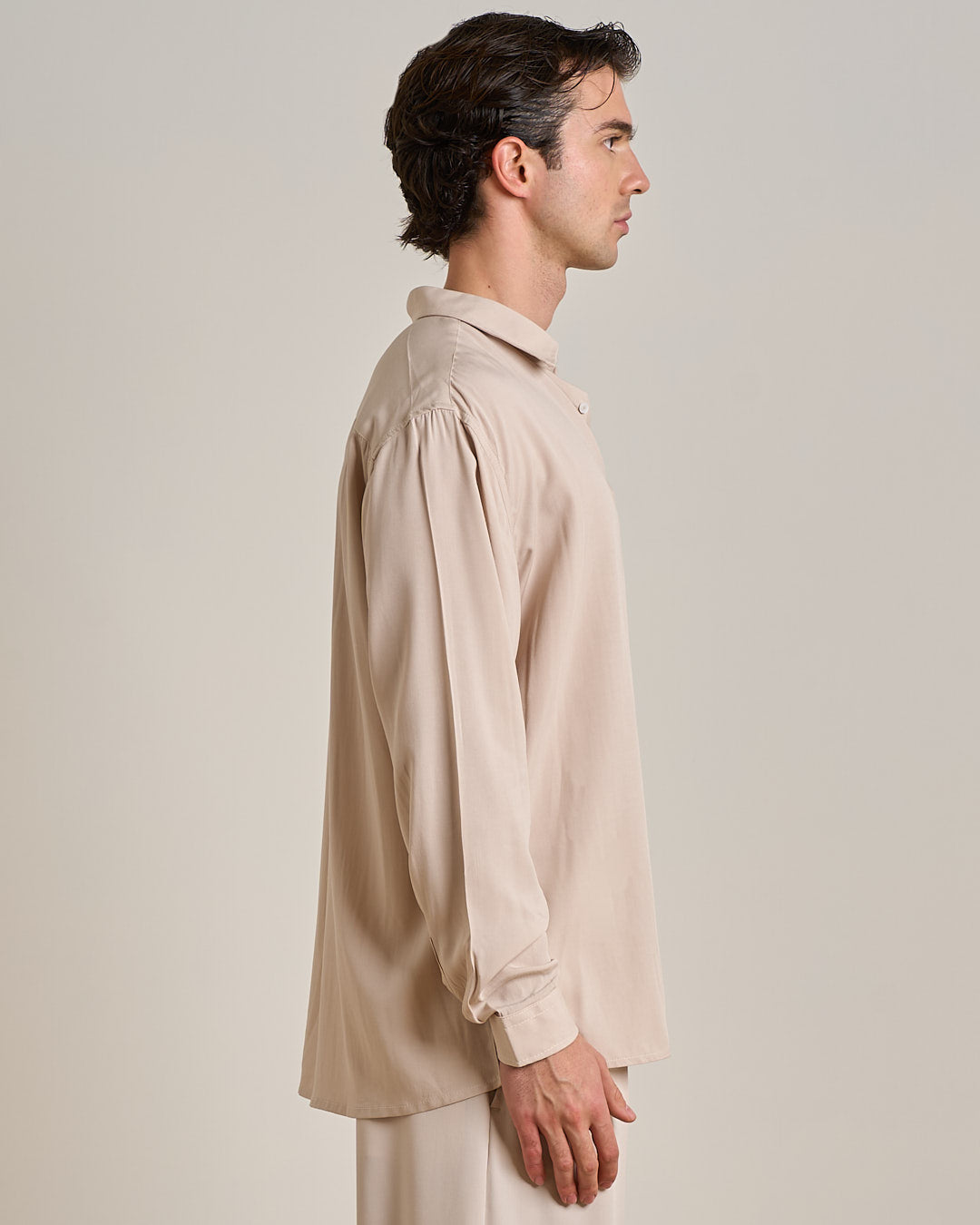 Camicia in Viscosa a tinta unita