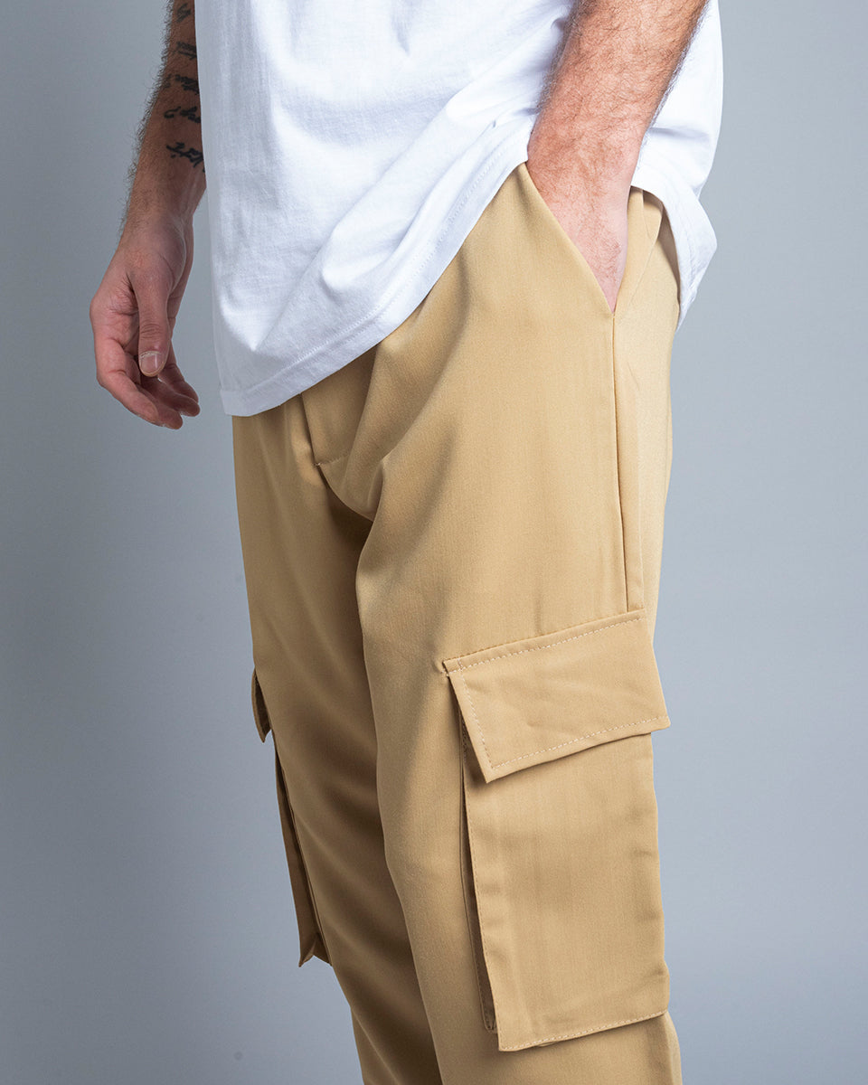 Msm Studio Pantalone cargo con tasconi